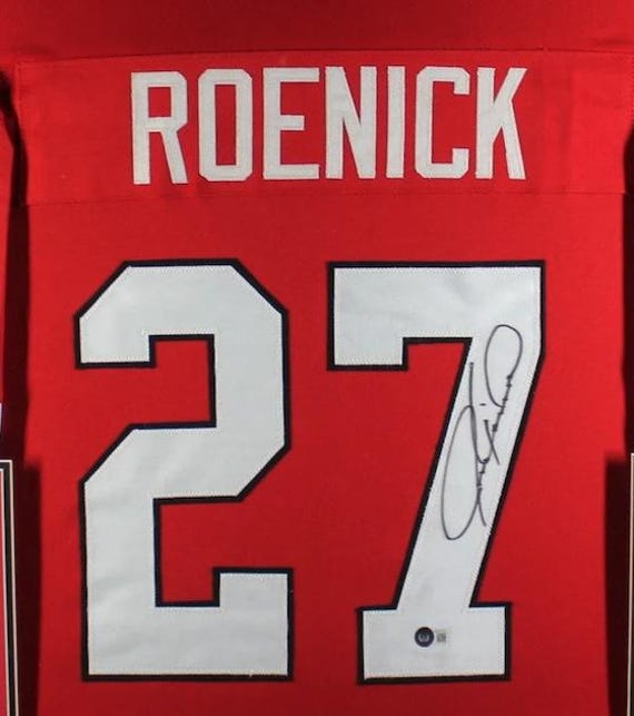 Jeremy Roenick Signed Autographed Chicago Blackhawks Framed Jersey