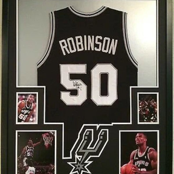 David Robinson Autographed Signed Framed San Antonio Spurs Jersey BECKETT