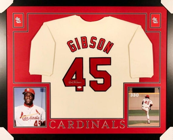 bob gibson autographed jersey