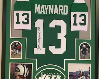 Don Maynard Autographed Signed Framed New York Jets Jersey JSA