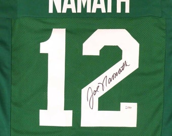 Joe Namath Autographed Signed New York Jets Jersey BECKETT
