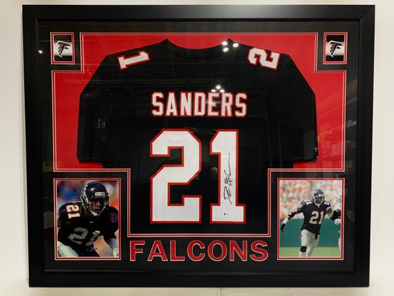 Sabio Diplomático Mierda Deion Sanders Autographed Signed Framed Atlanta Falcons Jersey - Etsy Sweden