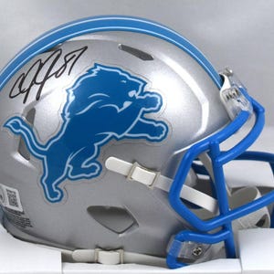 Calvin Johnson Autographed Signed Detroit Lions Mini Helmet BECKETT