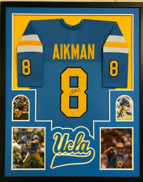 Troy Aikman Autographed Signed Framed UCLA Bruins Jersey JSA