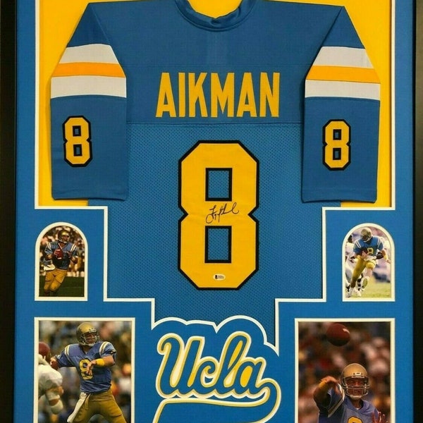Troy Aikman Autographed Signed Framed UCLA Bruins Jersey JSA