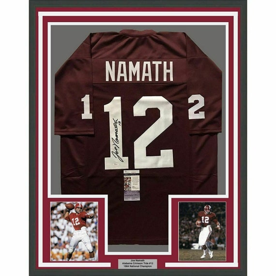 joe namath autographed jersey