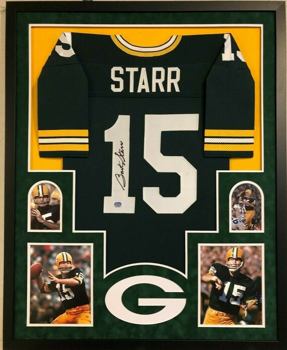 framed packers jersey