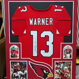 Kurt Warner Autographed Signed Framed Arizona Cardinals Jersey BECKETT