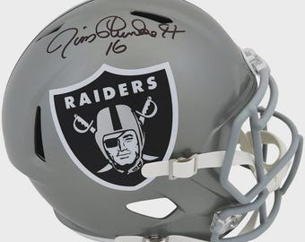 Jim Plunkett Autographed Signed Oakland Raiders FS Helmet SS COA