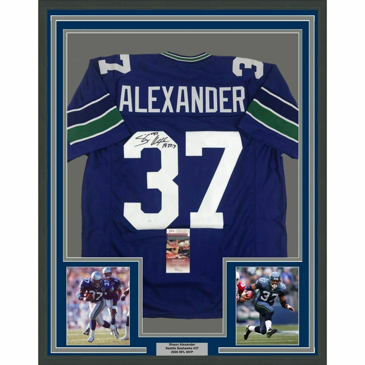 framed seahawks jersey