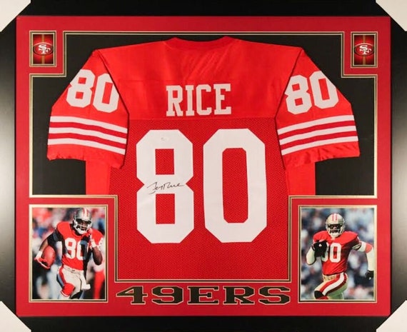 framed jerry rice jersey