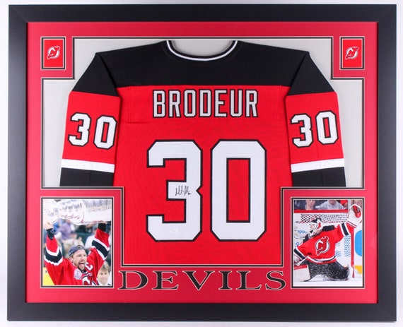 Martin Brodeur Signed Framed New Jersey Devils 11x14 Hockey Photo JSA