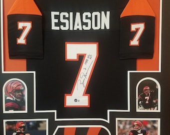 Boomer Esiason Autographed Signed Framed Cincinnati Bengals Jersey BECKETT