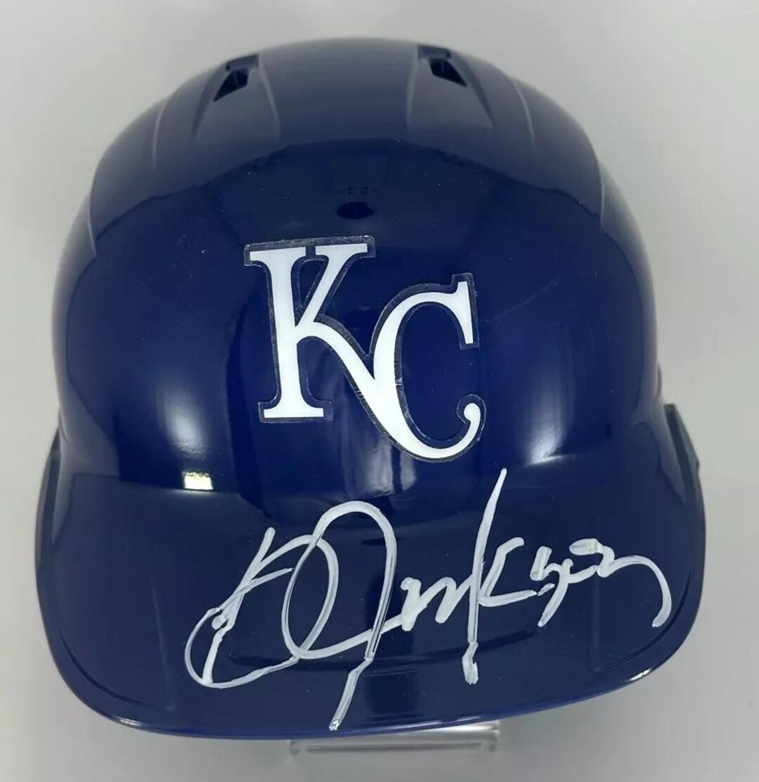 bo jackson royals football helmet Bo Jackson Autographed Signed Kansas City Royals Full Size Helmet JSA COA