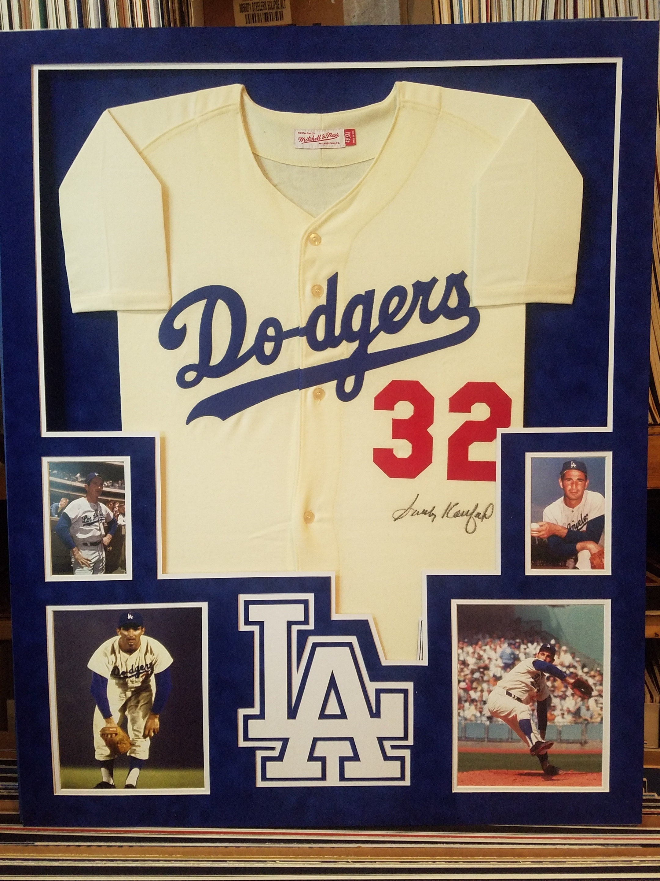 Sandy Koufax Autographed Signed Framed Dodgers Throwback -  Denmark