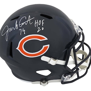 Jim Covert Signed Autographed Chicago Bears FS Helmet SCHWARTZ