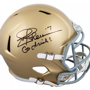 Joe Theismann Handsignierte signierte Notre Dame Fighting Irish FS Helm BECKETT