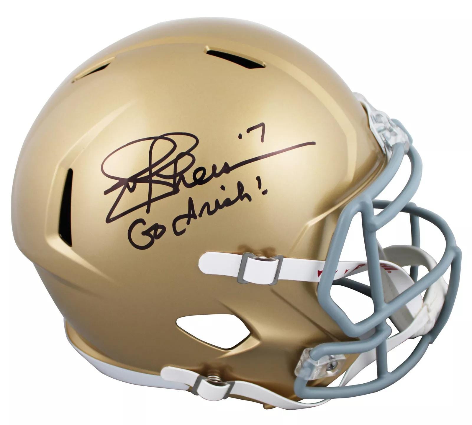 Joe Theismann Autographed Signed Notre Dame Fighting Irish FS Helmet BECKETT