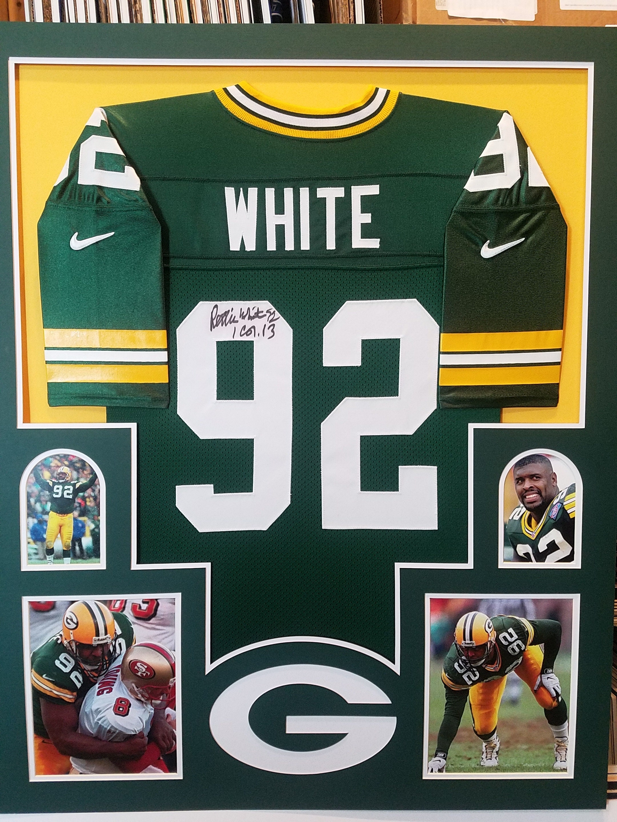 Reggie Autographed Signed Framed Green Bay Packers - Etsy Denmark