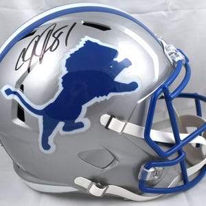 Calvin Johnson Autographed Signed Detroit Lions FS Helmet BECKETT