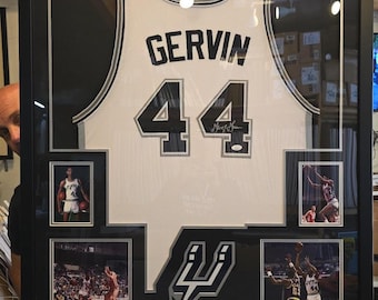 George Gervin Autographed Signed San Antonio Spurs Jersey JSA