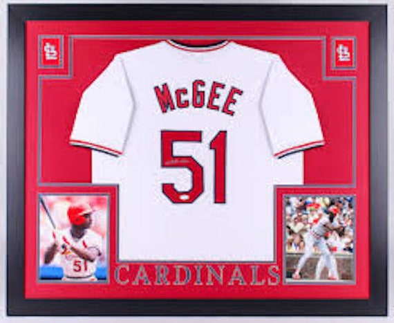 Willie Mcgee Autographed Signed Framed St. Louis Cardinals -  Singapore
