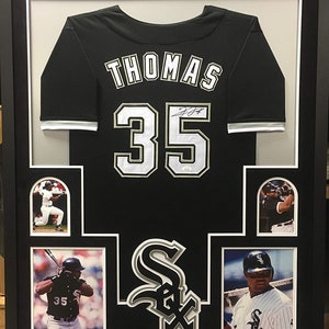 Frank Thomas Chicago White Sox Autographed White Mitchell & Ness Authentic  Jersey with Big Hurt Inscription