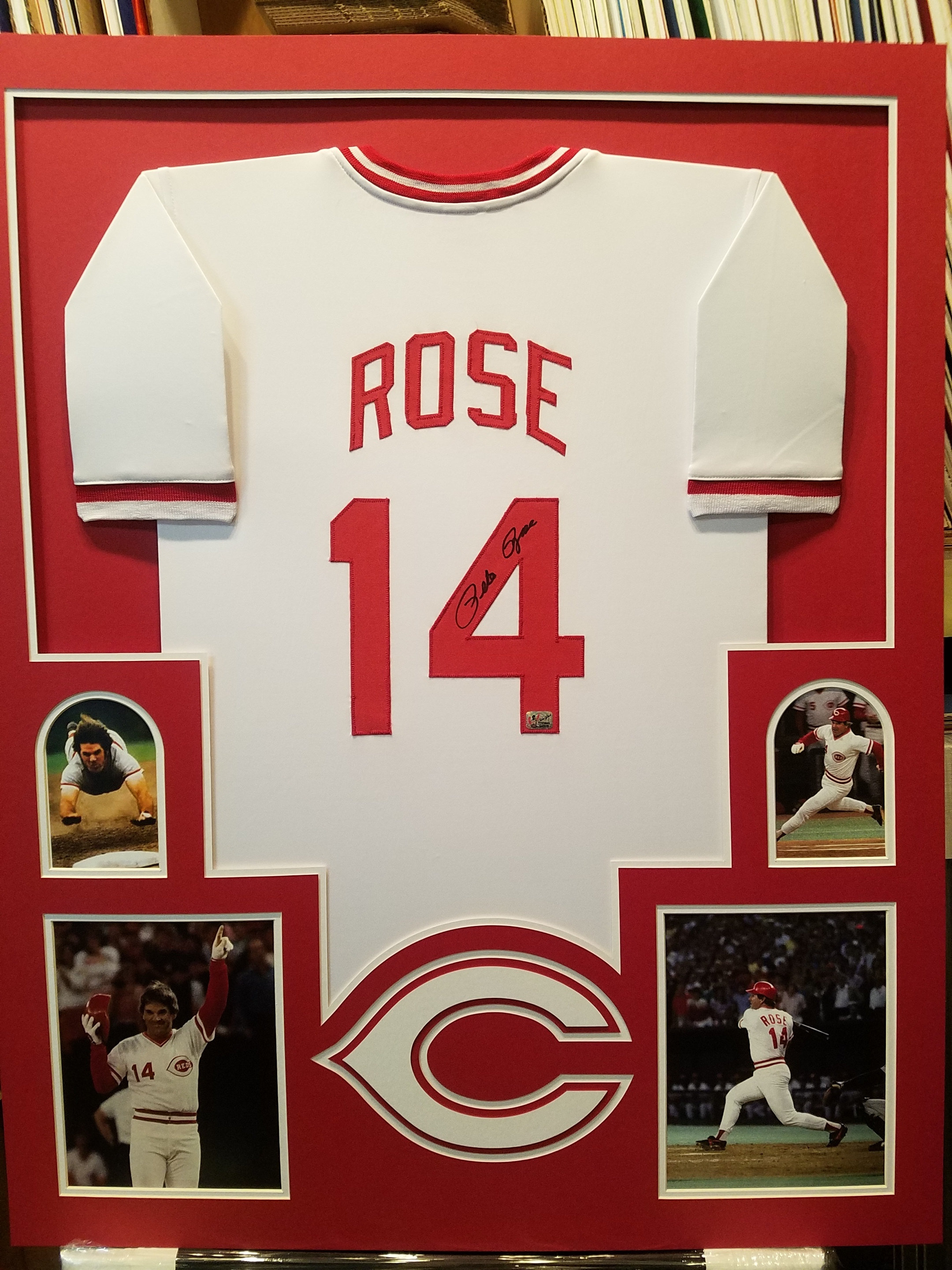 Cincinnati Reds Pete Rose Autographed Signed Custom Jersey Jsa Coa