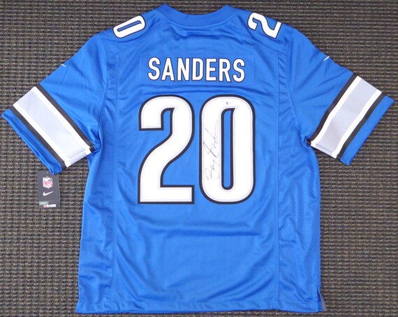 barry sanders autographed jersey