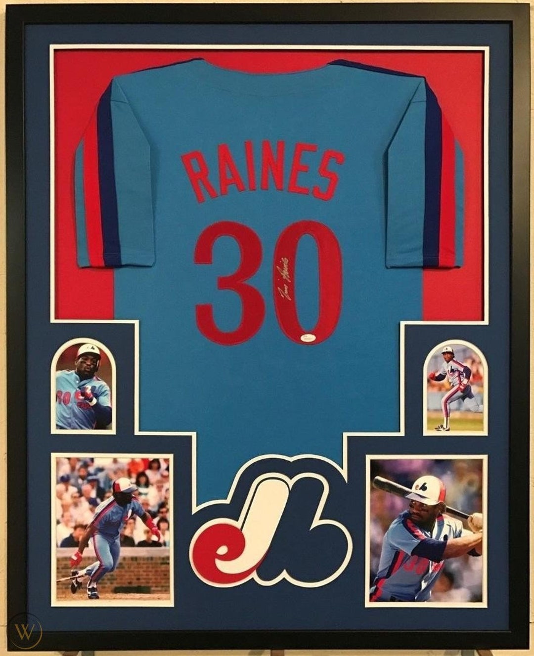 Buy Tim Raines Autographed Signed Framed Montreal Expos