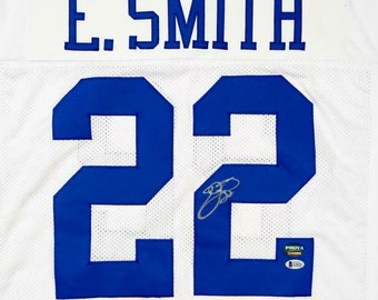 Emmitt Smith Autographed Signed Dallas Cowboys Jersey BECKETT