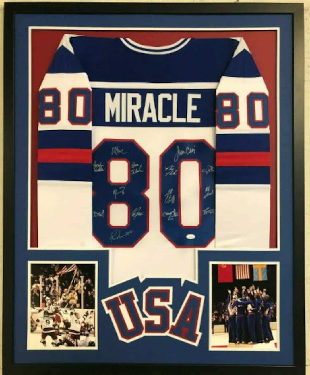 Team USA Hockey Miracle On Ice Autographed White Jersey Do You