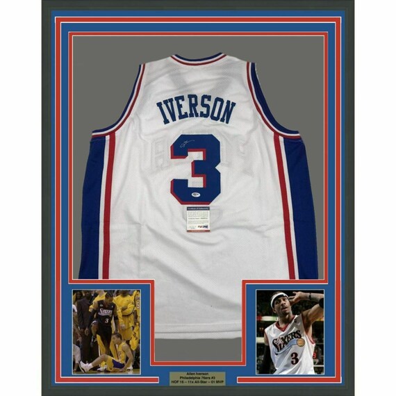 allen iverson framed jersey