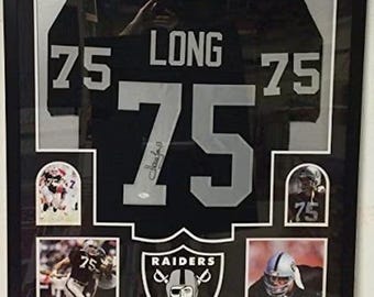 Howie Long Autographed Signed Framed Oakland Raiders Jersey BECKETT