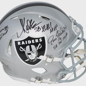 Plunkett Biletnikoff & Allen Autographed Signed FS Oakland Raiders Helmet BECKETT