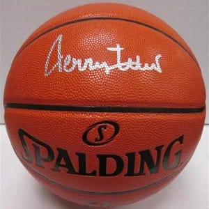 Jerry West Los Angeles Lakers Autographed Signed Basketball JSA COA