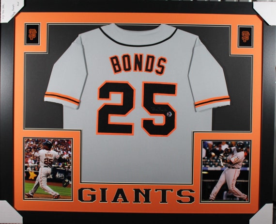 Willie Mays Autographed and Framed Gray Giants Jersey