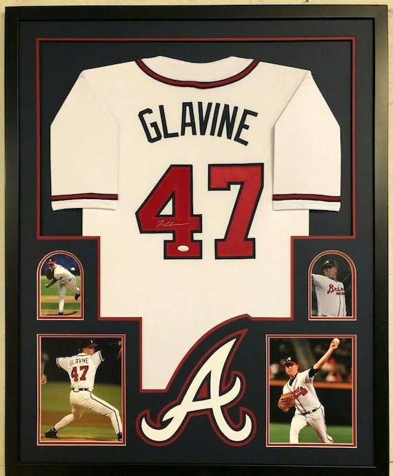 Tom Glavine Autographed Signed Framed Atlanta Braves Jersey 