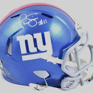 Phil Simms Autographed Signed New York Giants Mini Helmet BECKETT