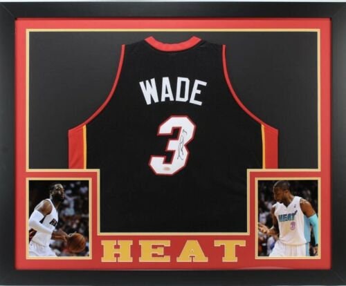 Dwyane Wade Miami Heat Signed Autographed Red #3 Jersey PSA/DNA