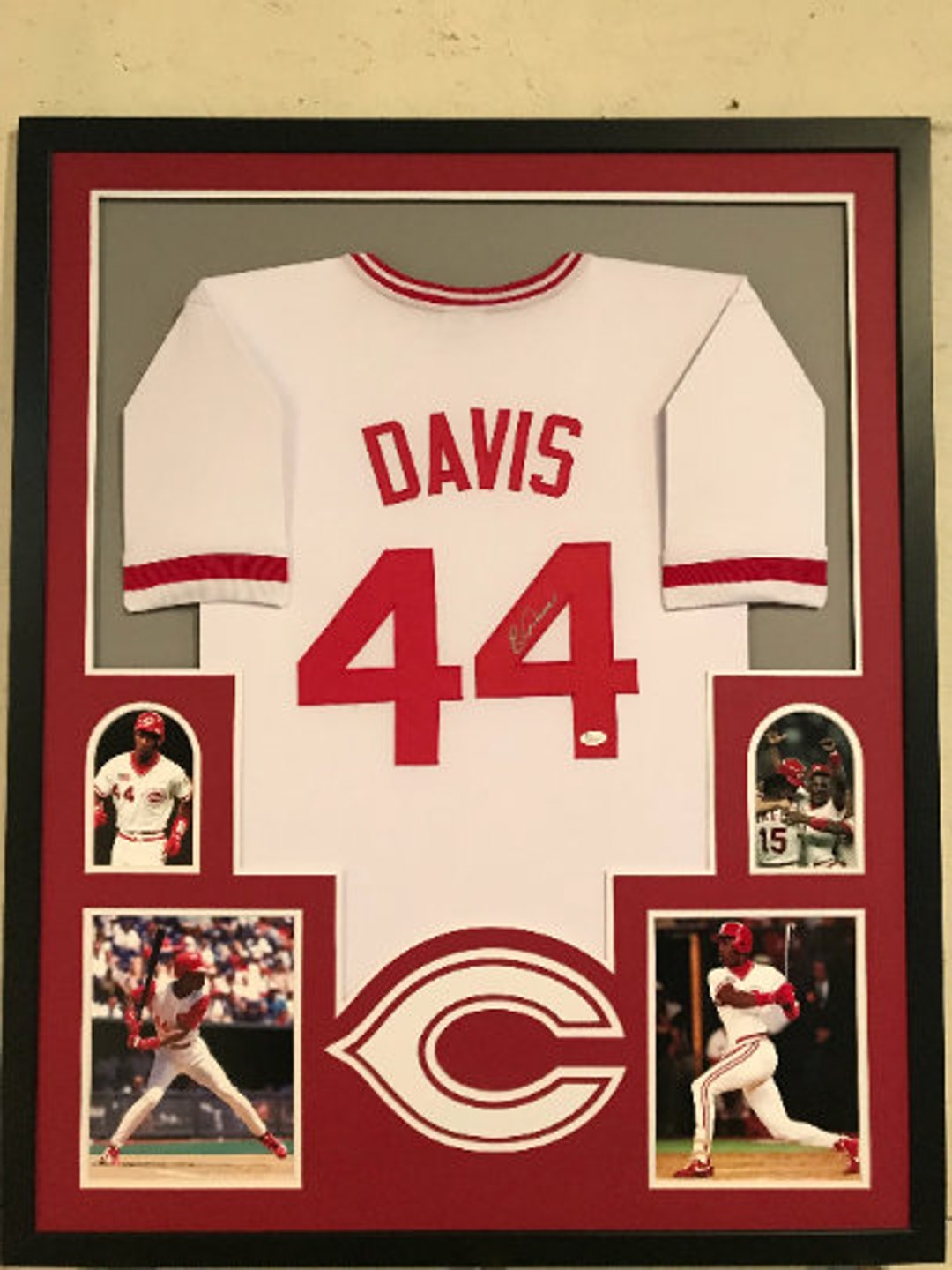 Eric Davis Autographed Signed Framed Cincinnati Reds Jersey -  Norway