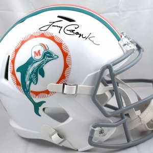 Larry Csonka Autogramm und Signiert Miami Dolphins Full Size Helm BECKETT