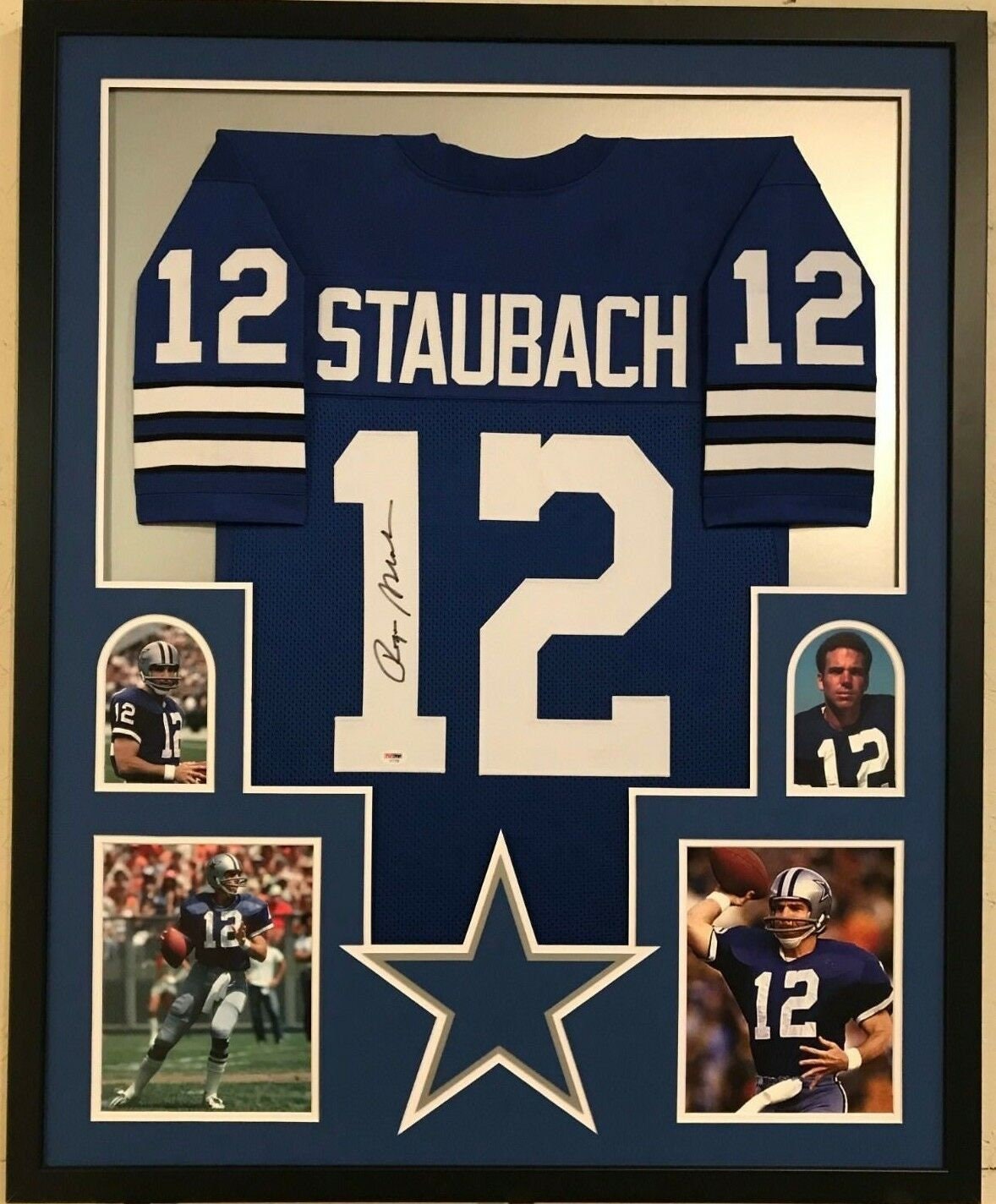 Roger Staubach Dallas Cowboys Framed Autographed 20 Roger Staubach Dallas Cowboys Framed Autographed 20