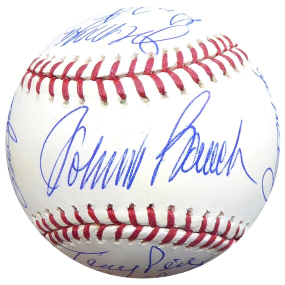 1975 76 Cincinnati Reds World Series Team 20 Sigs Rose Bench Etsy