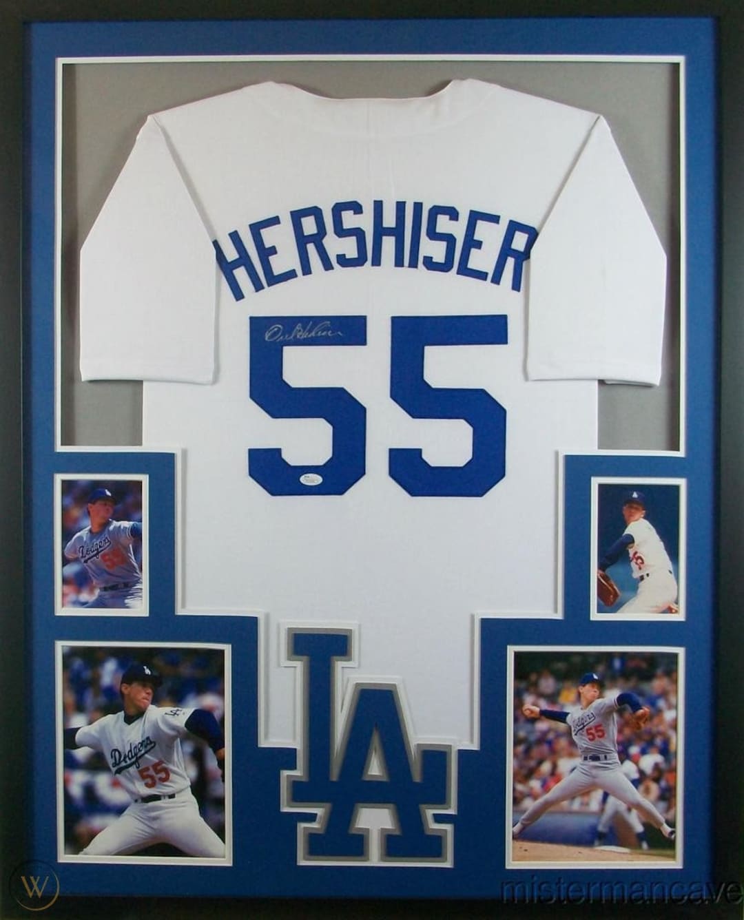 Orel Hershiser Autographed Signed Framed Los Angeles Dodgers 