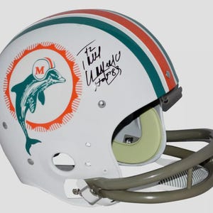 Paul Warfield signierter Miami Dolphins Throwback Helm TRISTAR in voller Größe