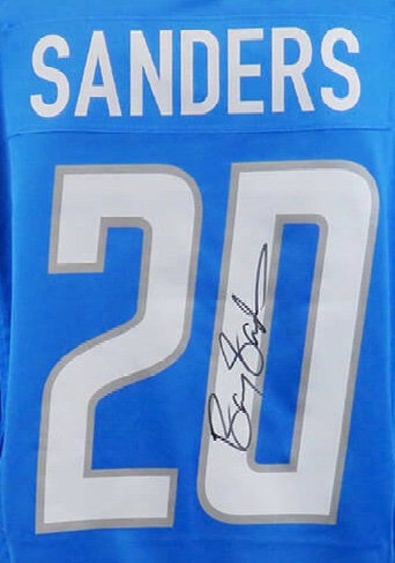 Barry Sanders Autographed Signed Detroit Lions Jersey SCHWARTZ 