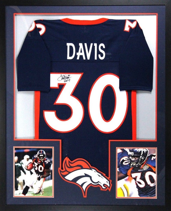 Terrell Davis Autographed Signed Framed Denver Broncos Jersey 