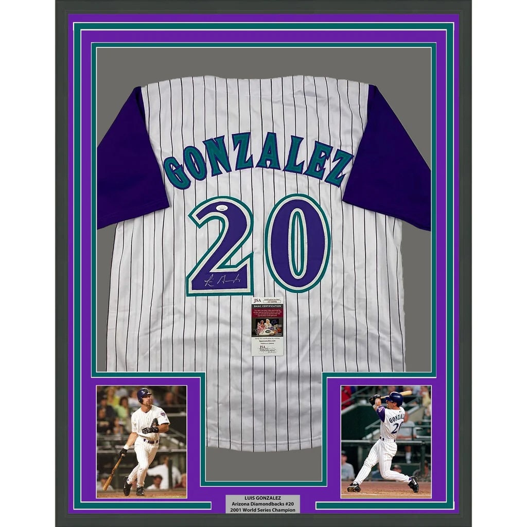 Luis Gonzalez Autographed Signed Framed Arizona Diamondbacks