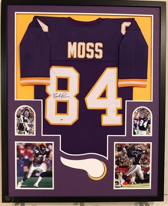 randy moss framed jersey